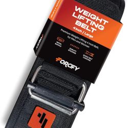 Belt Squat Weightlifting Belt – 59.8" x 4" Adjustable Nylon Gym Belt with Metal Buckle – Lifting Support for Men and Women