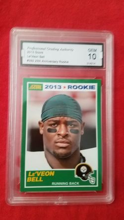 le veon bell football rookie card