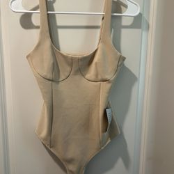 NWT! Tan WAYF Bravado cupped tank bodysuit-XS-Nordstrom