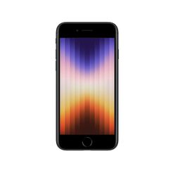 Straight Talk Apple iPhone SE (2022-3rd Gen) 5G, 64GB, Midnight- Prepaid Smartphone [Locked to Straight Talk]