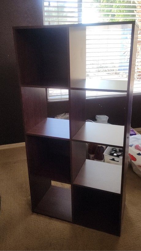 Dark 8 Cubic Organizer Shelf Unit