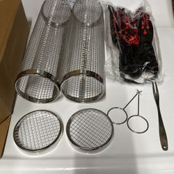 Rolling Grilling Basket For BBQ 