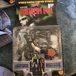 1998 Chris Redfield And Cerberus Action Figure Re2 Capcom 