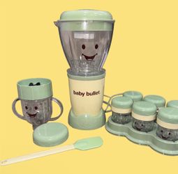 Baby bullet food maker in color mint green - baby food maker - baby blender