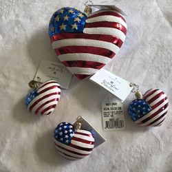 Christopher Radko Fourth of July ornaments