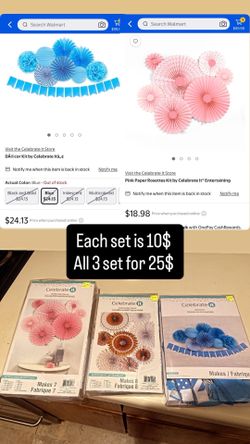 décor kit party kit Party paper flowers Hanging Paper Fans Hanging Pinwheels garland Paper Craft for Wedding Birthday Christmas Party Decoration Hangi