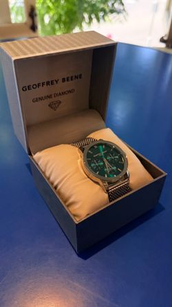 Geoffrey Beene Men’s Watch | Green Dial Chronograph Style | New in Box