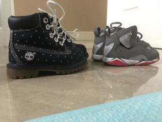 Jordan and timberland girls shoes