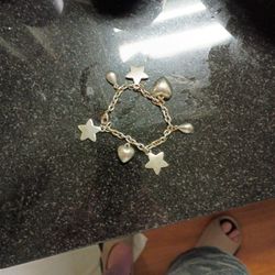 Silver Charm Bracelet Vintage 