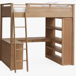 Pottery Barn Teen Sleep & Study Loft bed (Full size) 