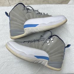 Jordan 12 Grey University Blue Men’s Size 8.5