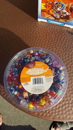 Kids crafting beads, new