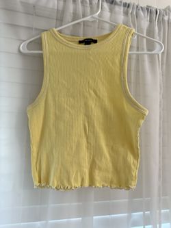 yellow crop top