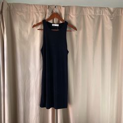New Racer Style Mini Black Dress
