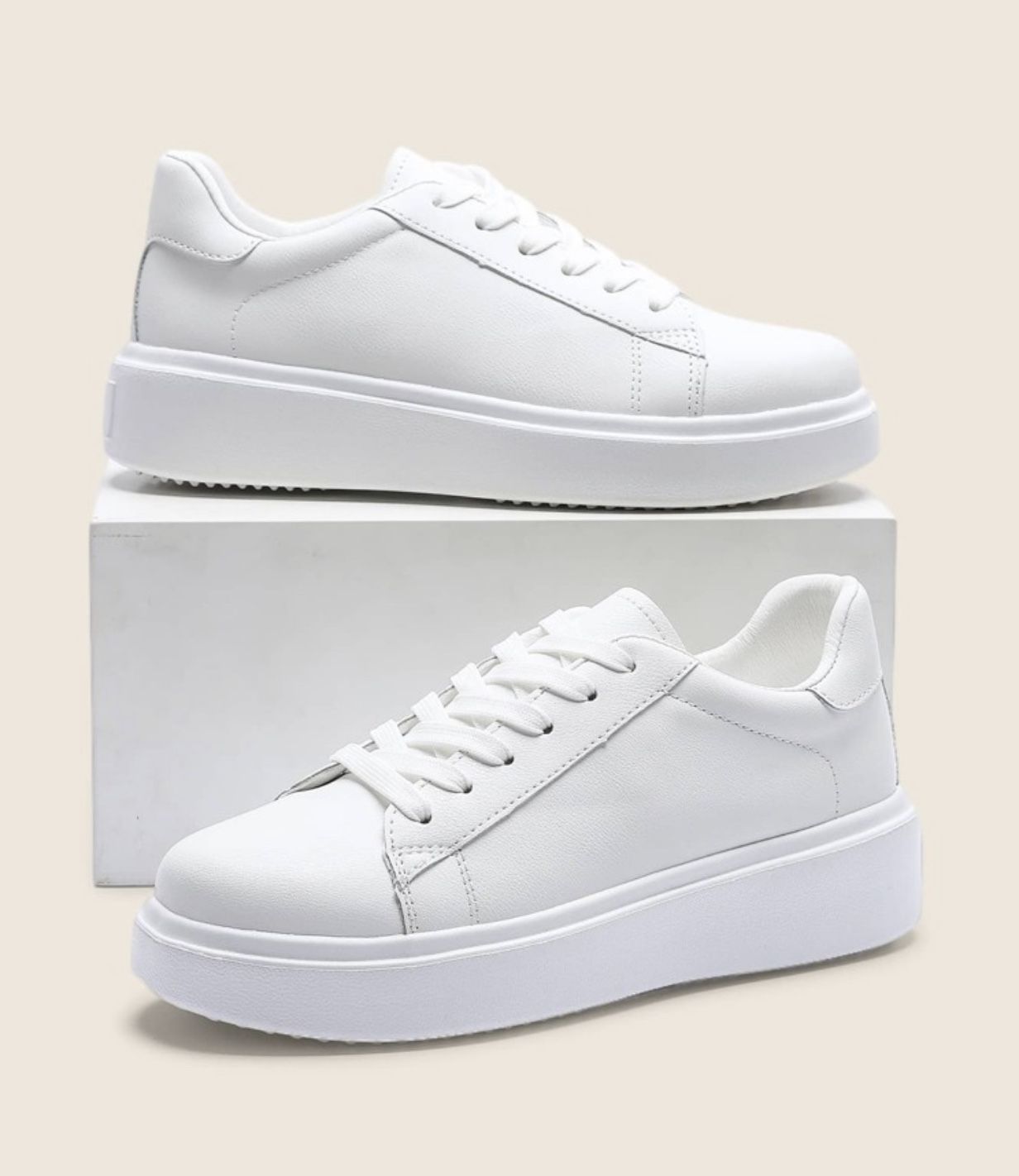 New Women Platform Lace-Up Front Skate Shoes, size 39 (US8)