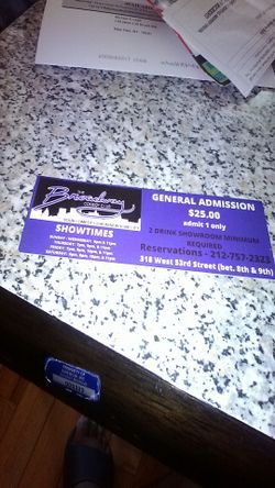 Broadway comedy club tickets