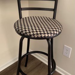 MOVING SALE!! Kitchen Black White Bar Stool Chair