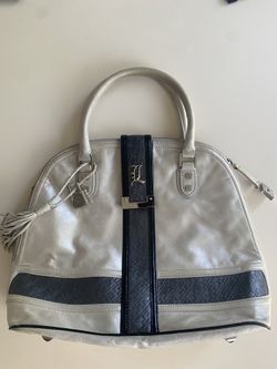 Gwen Stefani Luca Luxury Frosted Ivory Handbag