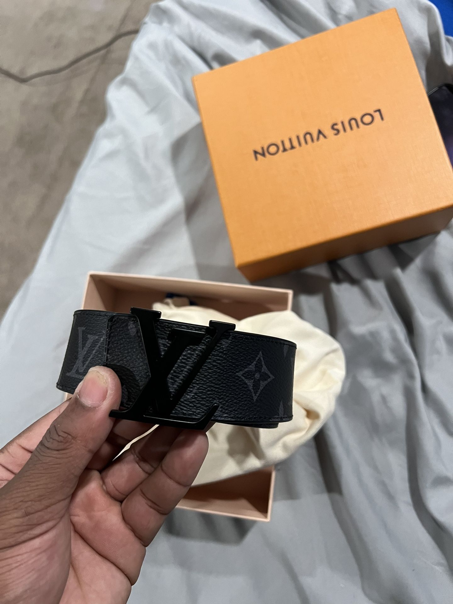 Black Louis Vuitton Belt