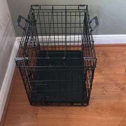 small dog crate (24” x 17” x 19”)