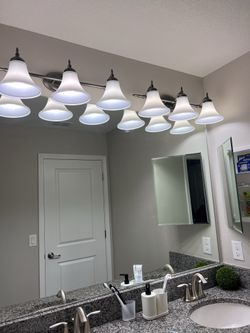 2* Remaining 3- Pieces Bathroom Light- See Pic Pls!