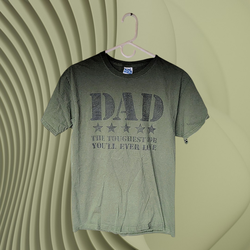 Men's #1 Dad "The toughest job you'll ever love" Shirt