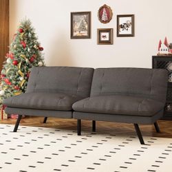 Modern Gray Convertible Sofa Bed – Stylish & Functional