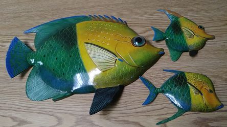 Fish wall deco 3 pc set
