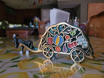 Solid Brass Napkin Holder in Perfect Condition!