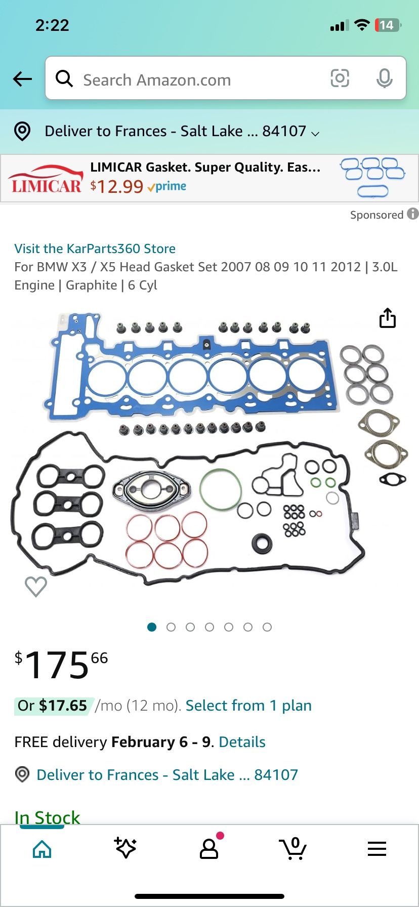 Head Gasket Set For A BMW X3