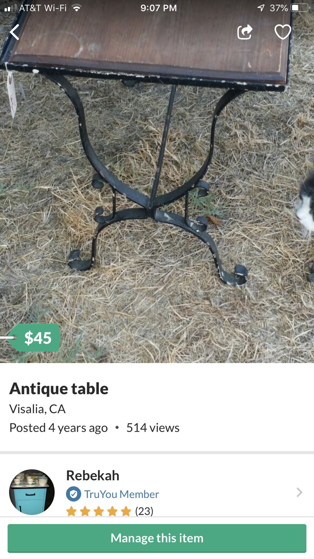 Antique piano bench or table very sturdy
