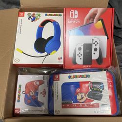 OLED Nintendo Switch Mario Bundle Brand New