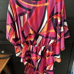 Trina Tunk Lady Colorful Dress Size S