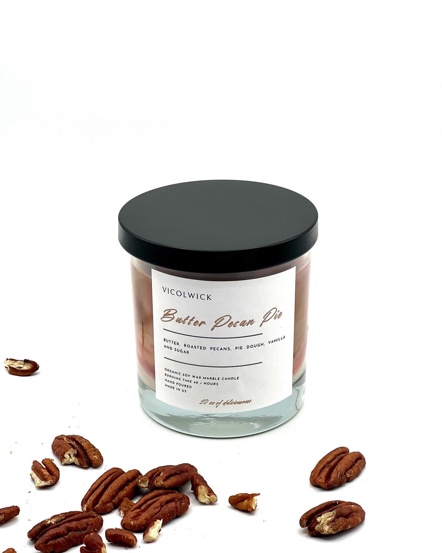 Scented Soy Candle Butter Pecan Pie Premium Scent