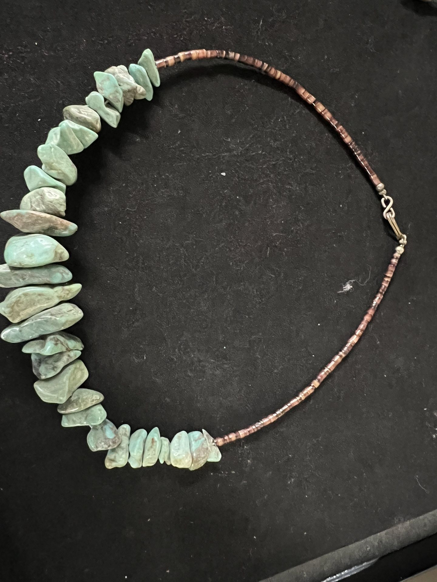 Vintage Turquoise And Shell Necklace