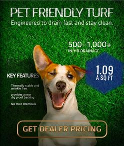 pet turf $ 1.09 a sq. SALE
