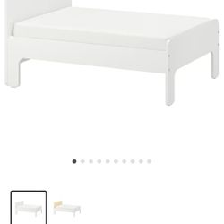 IKEA Kids/ Junior Extendable Bed With Extendable Mattress 