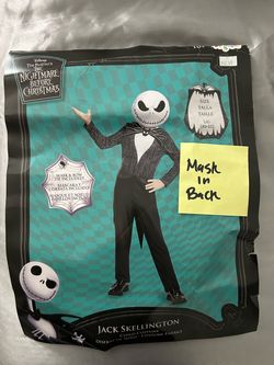 Jack Skellington Child Halloween Costume Size L/G 10-12