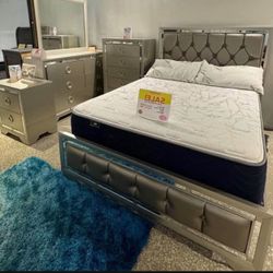 BEAUTIFUL NEW JASMINE QUEEN BEDROOM SET ON SALE ONLY $699. KING SET $799. IN STOCK SAME DAY DELIVERY 🚚 EASY FINANCING 