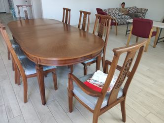 Study table dining table 6 chairs