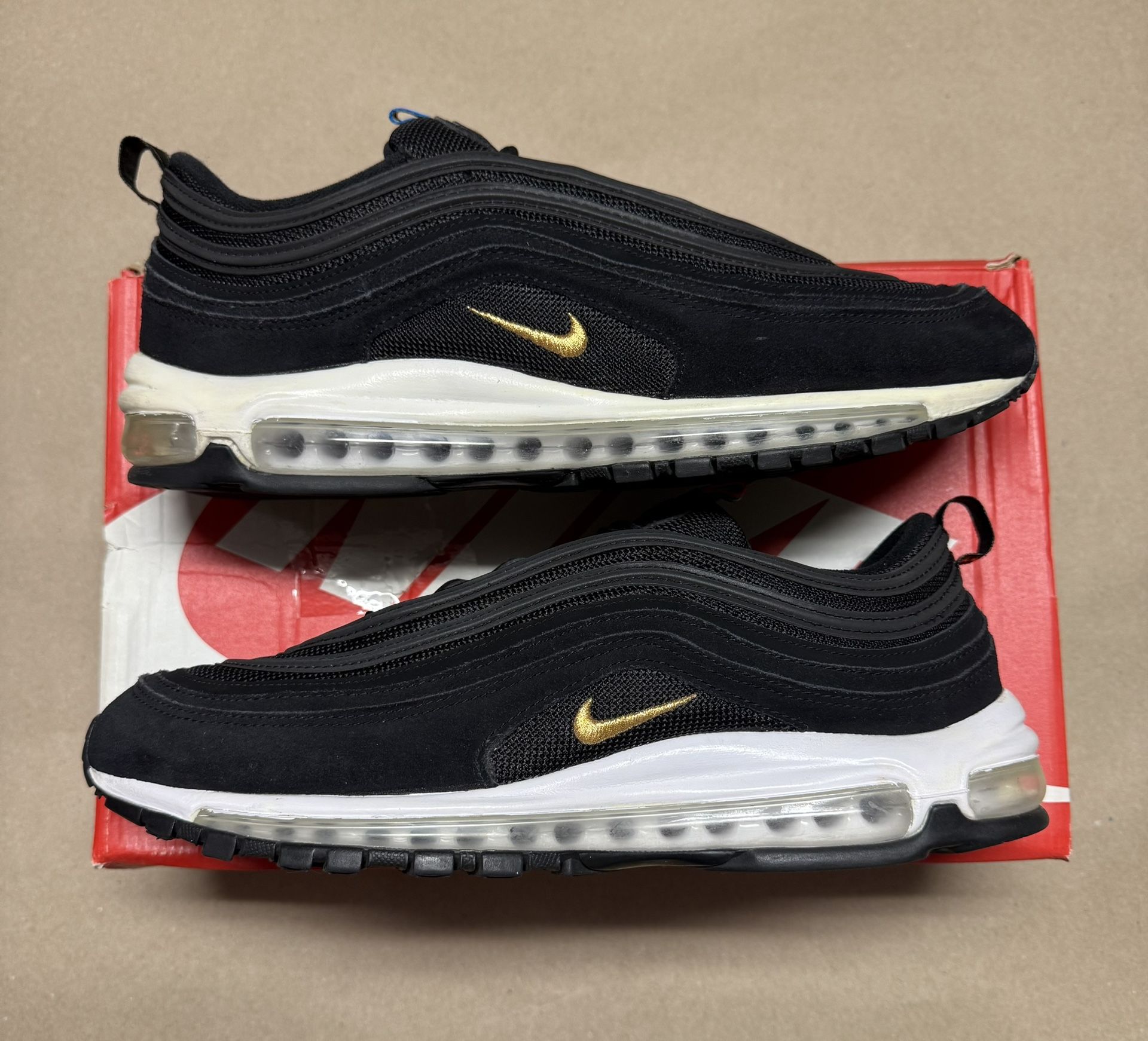 Nike Air Max 97 QS Olympics Black size 14 men's running shoes Rare!