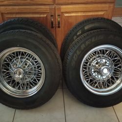 14x7 Tru Spoke Wire Wheels 