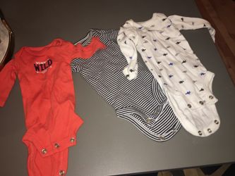 Three pack. Newborn onesies