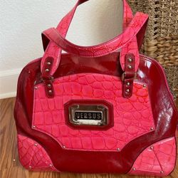 Pink Real Leather Purse
