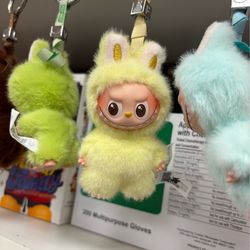 AUTHENTIC POP MART Labubu V4 The Monsters Pin For Love Alphabet Plush Pendant - Letter F