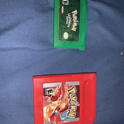 Pokémon leaf green and red version  authentic