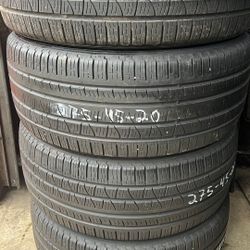 Used tires 275/45/20 all season Pirelli