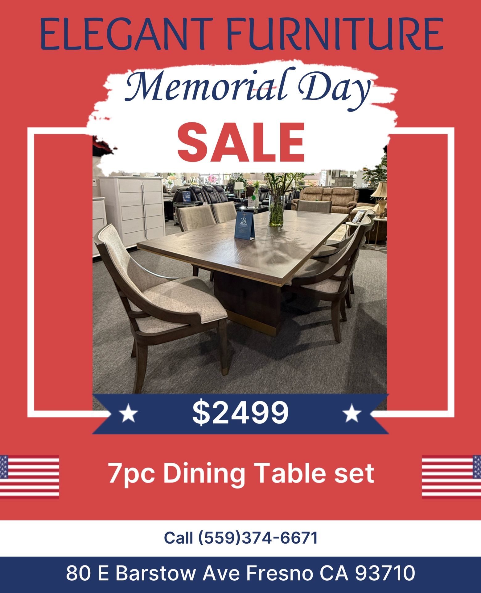 7 Pc Dining Table