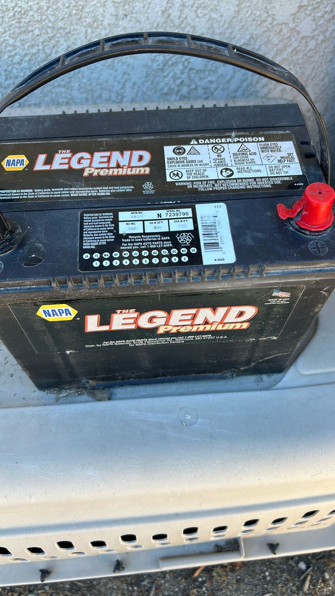 Napa Battery Part 8424 Honda Acura 