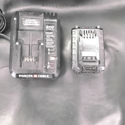 Porter Cable Charger And Battery